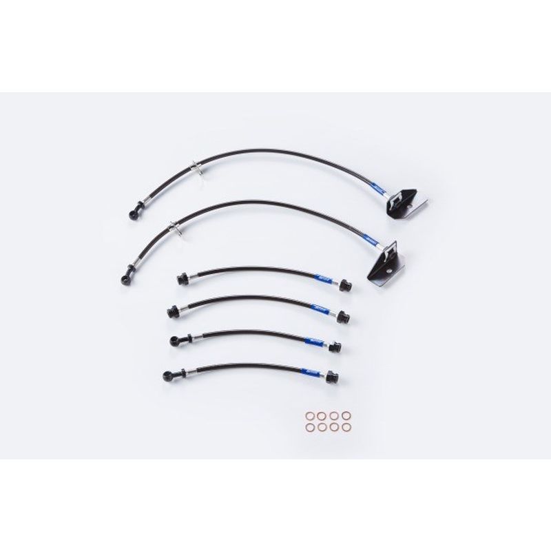 Spoon Braided Brake Hose Set - Jazz/Fit GE8