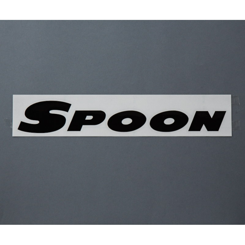 Spoon Sports Team Sticker, Black 300mm