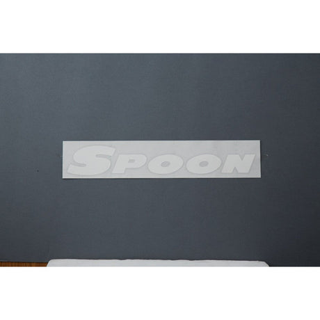 Spoon Sports Team Sticker, White 300mm