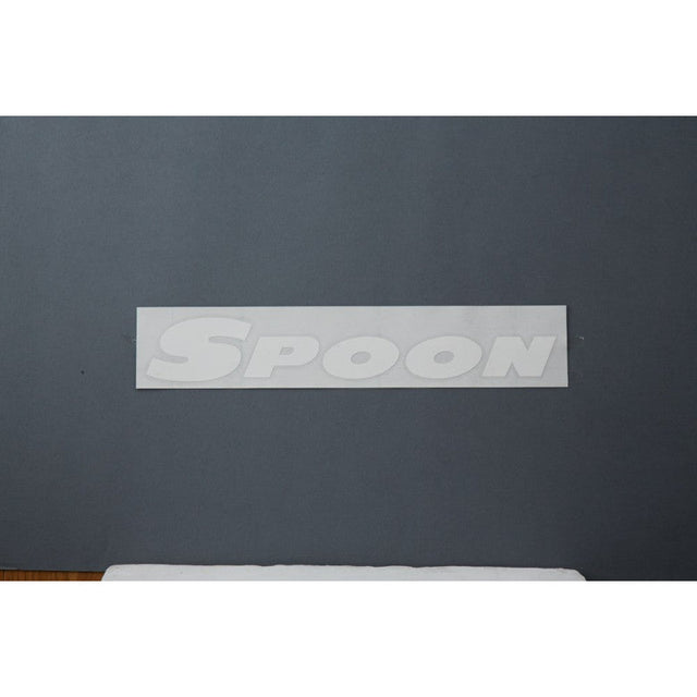 Spoon Sports Team Sticker, White 300mm